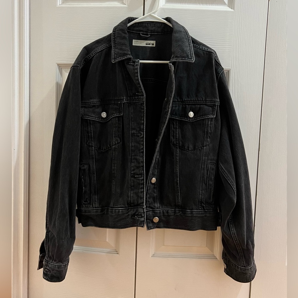 Topshop Black Denim Jacket